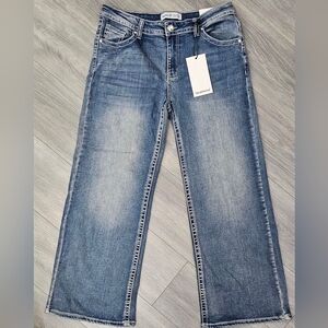 Telepatía Women’s Size 17/33 Embellished Cross Pocket Bootcut Jeans-NWT